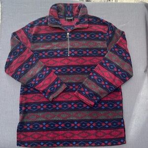 **QUARTER ZIP FLEECE PULLOVER WOMEN’S  SZ L**